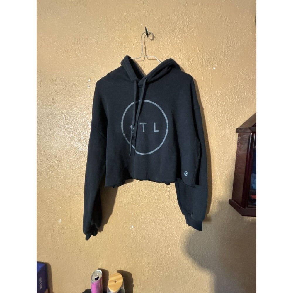 Arch Apparel STL MO Black Crop Hoodie Sweatshirt